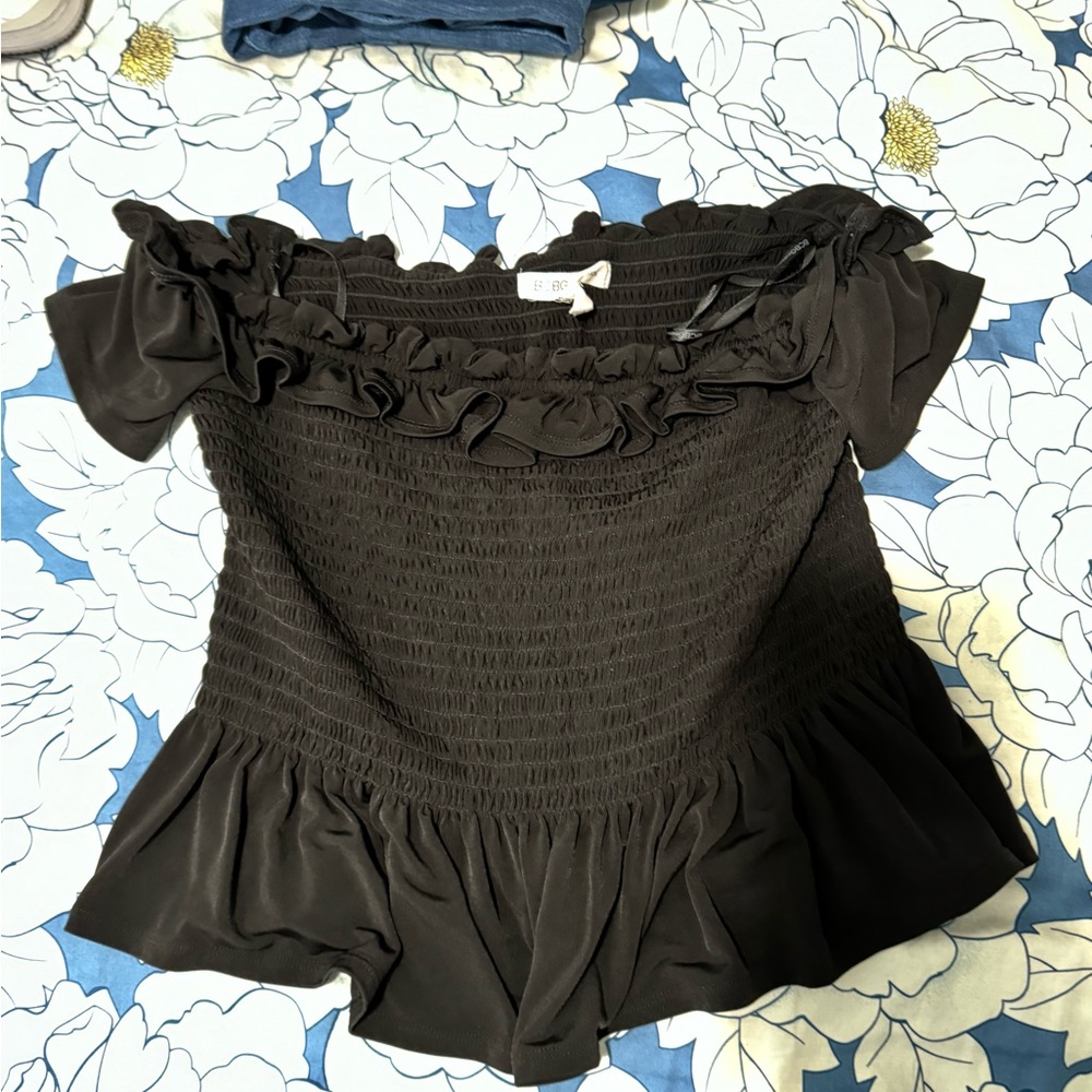 BCBG peplum top